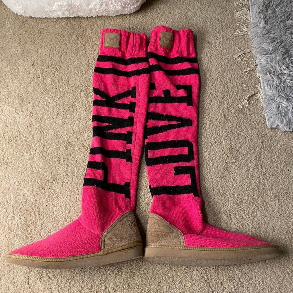 ✨RARE✨ VS PINK Knee High Sock Boots